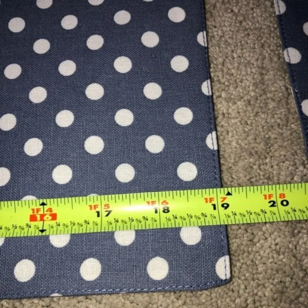 Spring Summer Easter‎ Placemats Table Mats set (4) Polka Dots Blue White